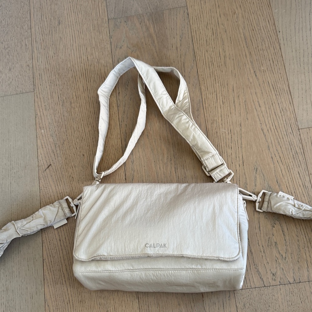 Calpak Convertible Stroller Caddy Crossbody in Oatmeal